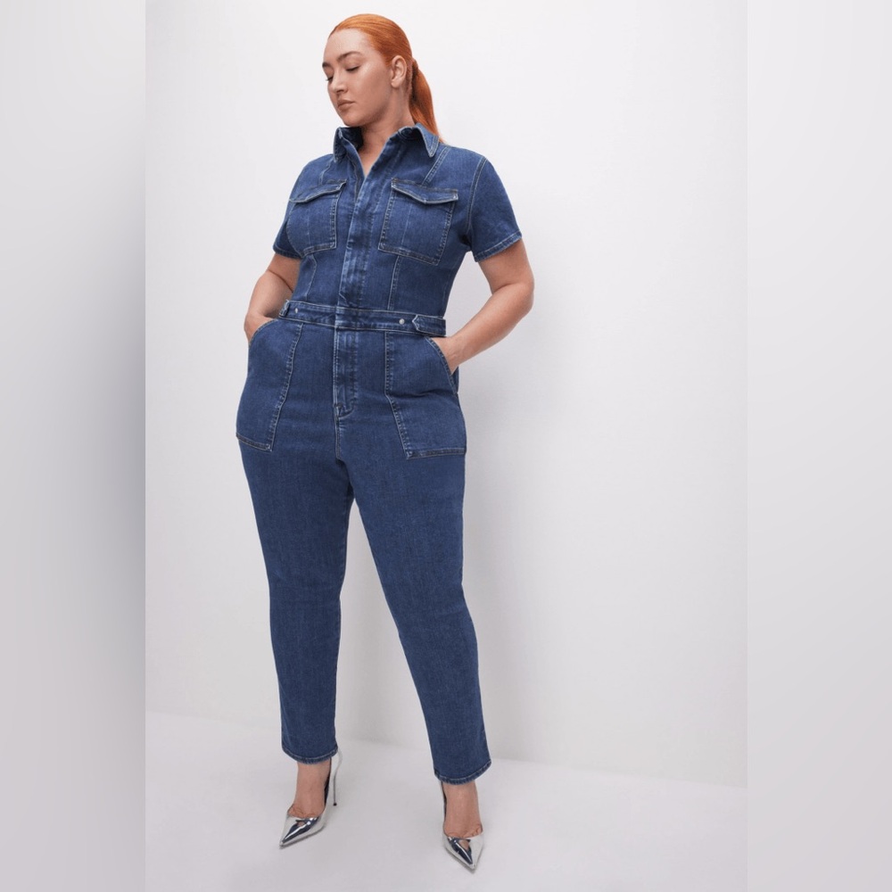 Brand new Good American Denim Jumpsuit